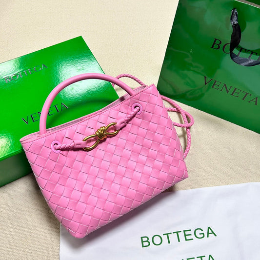 Luxury Bottega Veneta BV SMALL ANDIAMO 25CM PINK LAMBSKIN