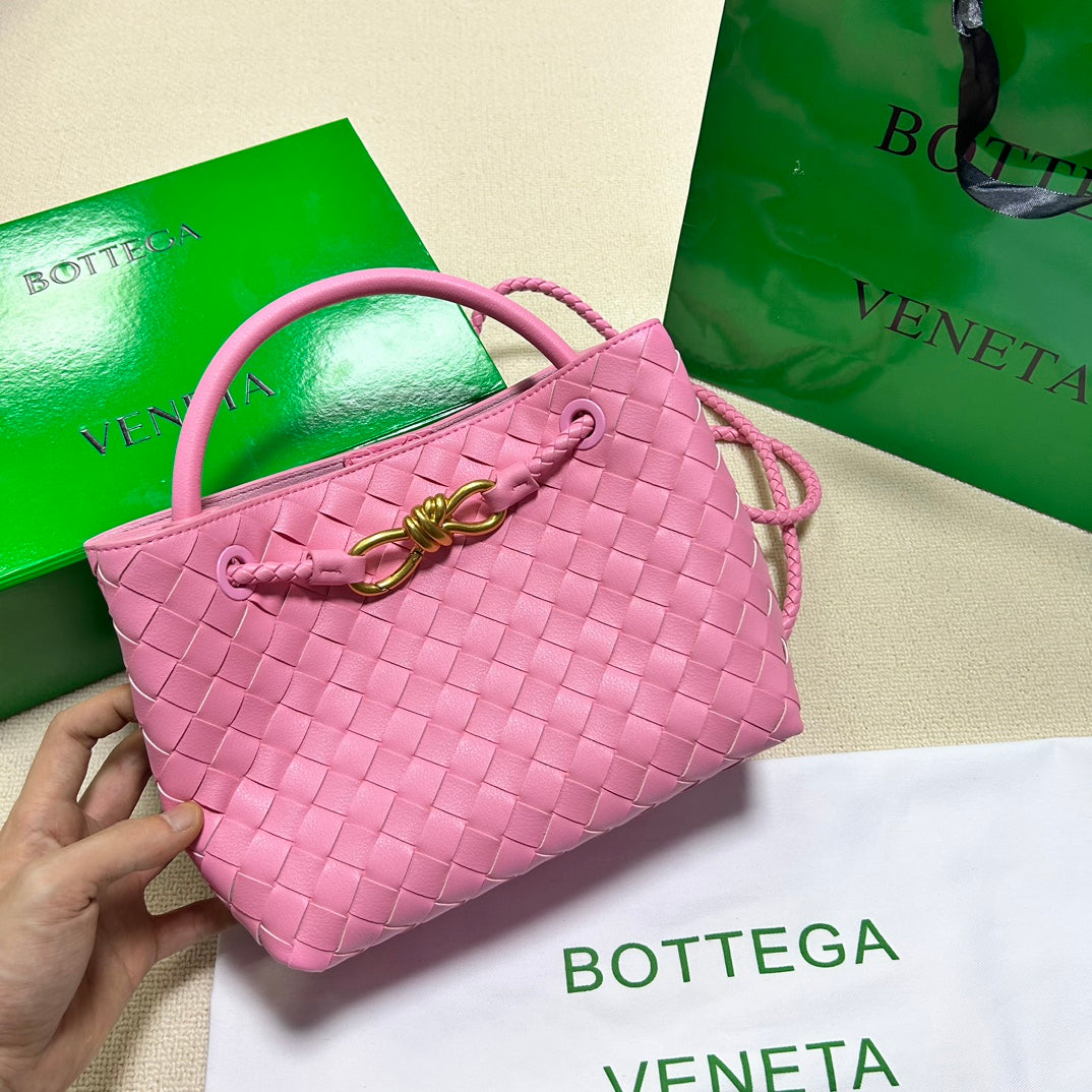 Luxury Bottega Veneta BV SMALL ANDIAMO 25CM PINK LAMBSKIN