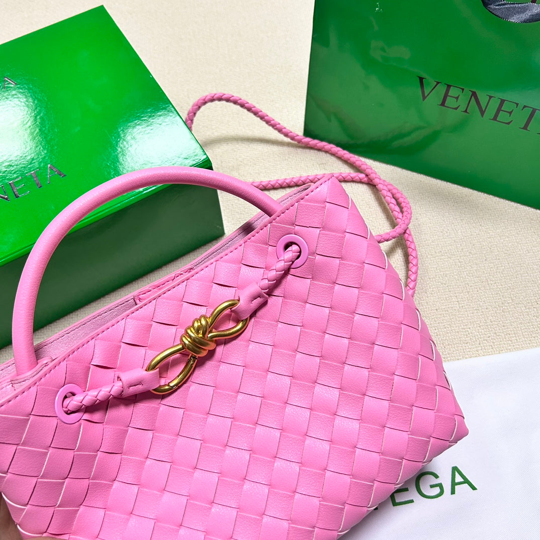 Luxury Bottega Veneta BV SMALL ANDIAMO 25CM PINK LAMBSKIN