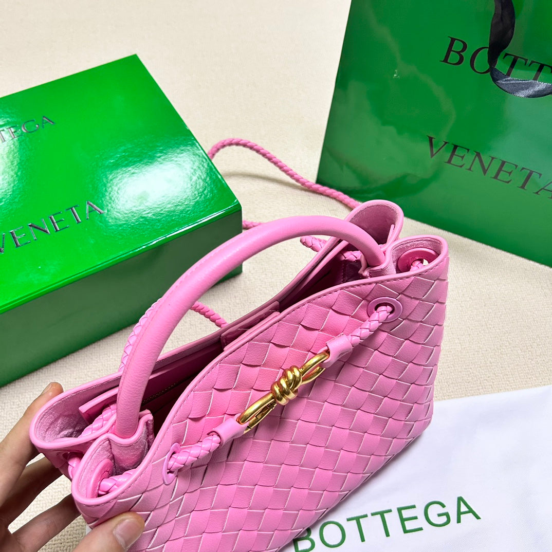 Luxury Bottega Veneta BV SMALL ANDIAMO 25CM PINK LAMBSKIN