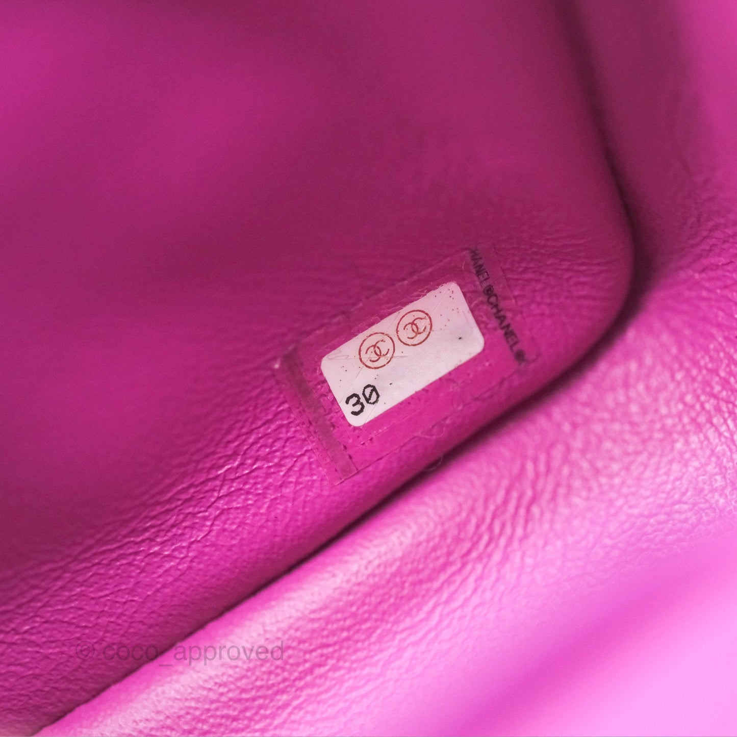 Chanel Mini Square Flap Quilted Purple Lambskin Gold Hardware