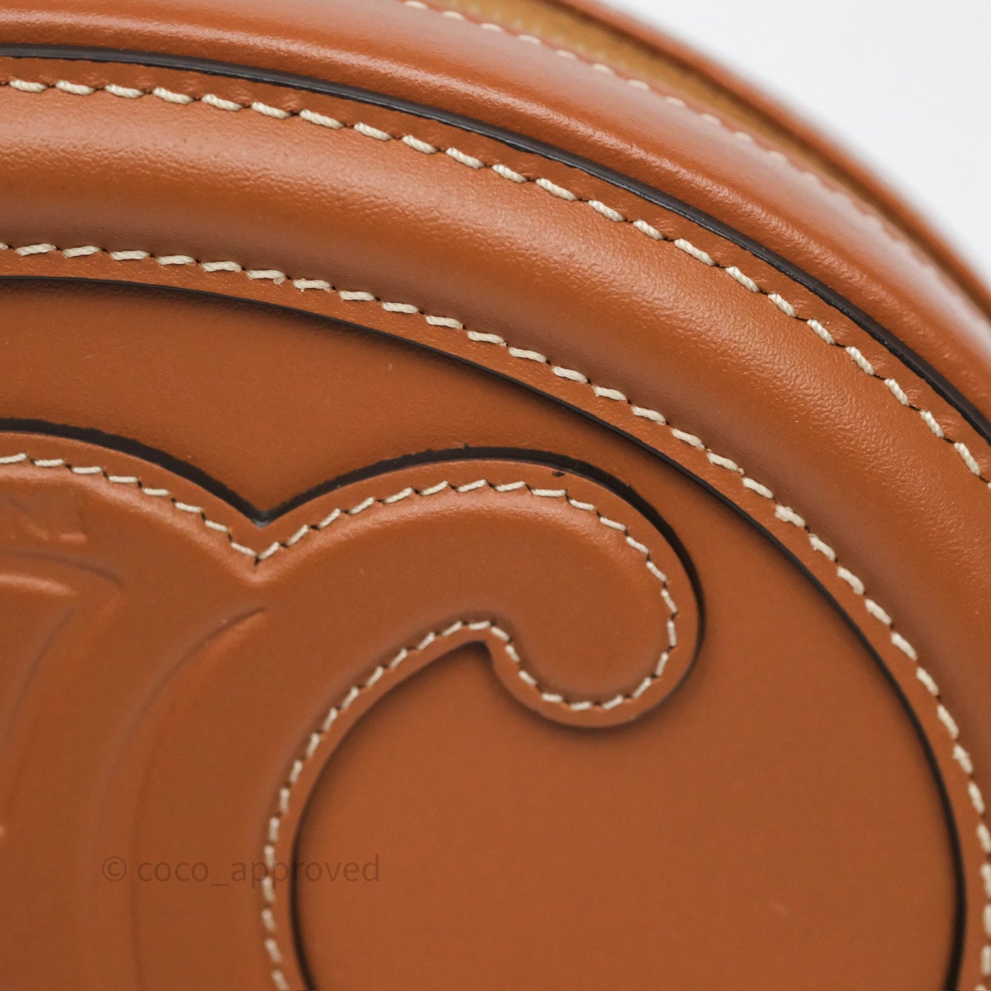 Celine Mini Oval Bag Cuir Triomphe Tan Calfskin