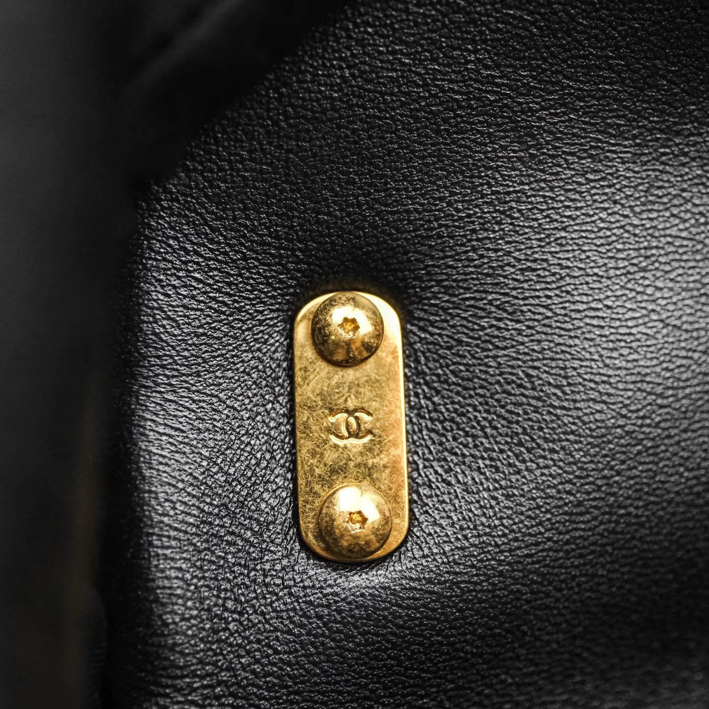 Chanel Small Funky Town Black Lambskin Aged Gold Hardware