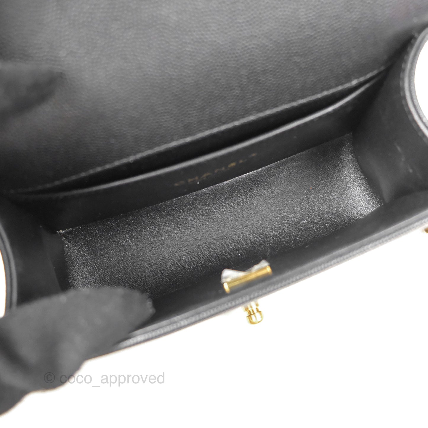 Chanel Small Quilted Boy Black Caviar Gold Hardware