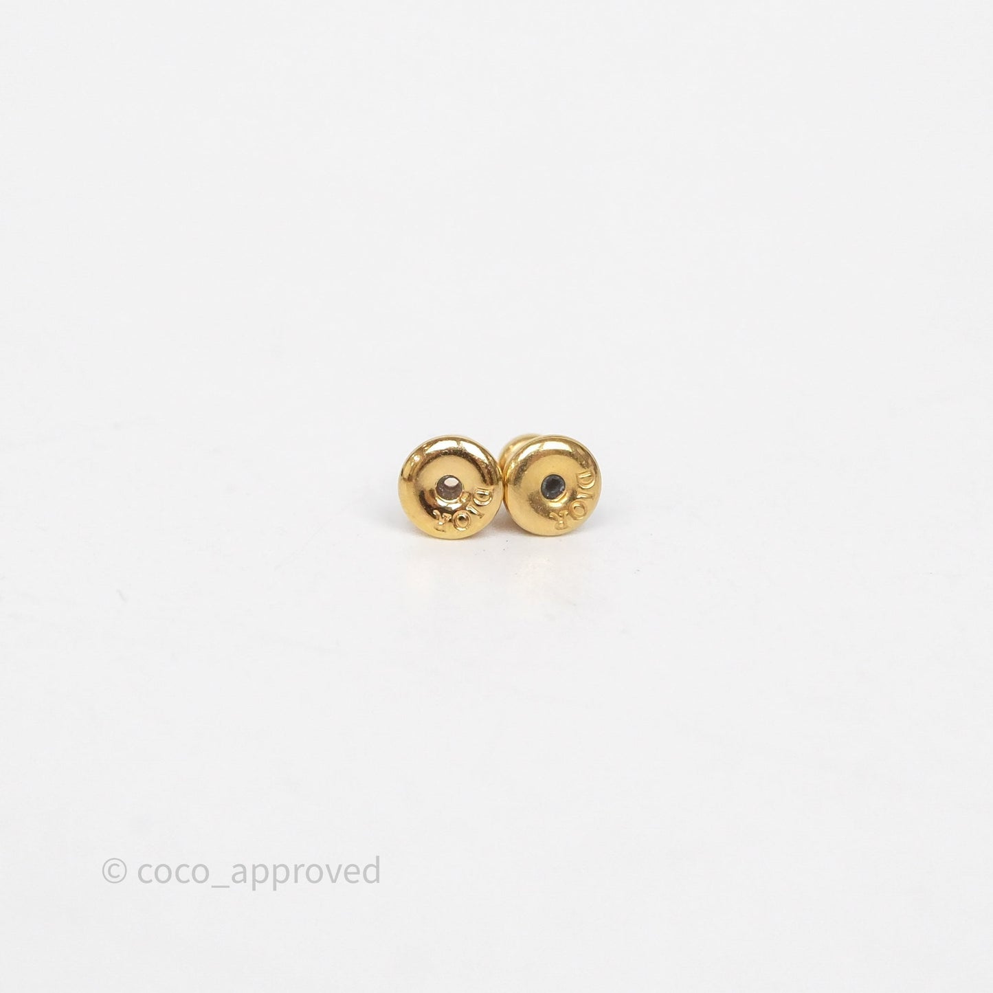 Christian Dior Miss Dior Drop Pearl Earrings Gold Tone