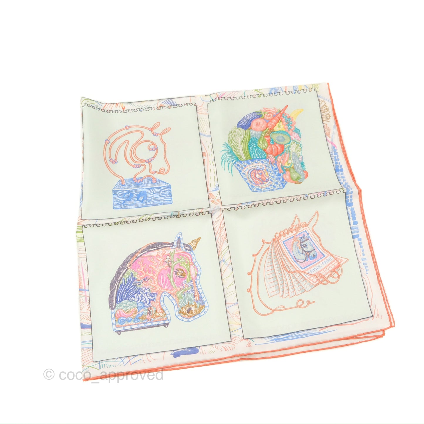 Hermès Chevaloscope Silk Scarf 90