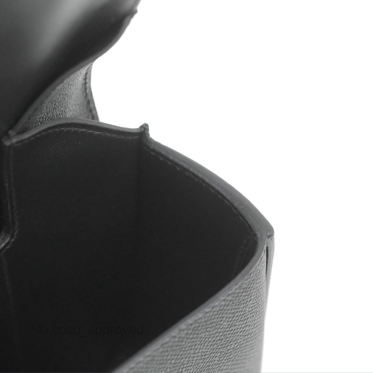 Hermès Della Cavalleria Mini Bag Black Epsom Palladium Hardware