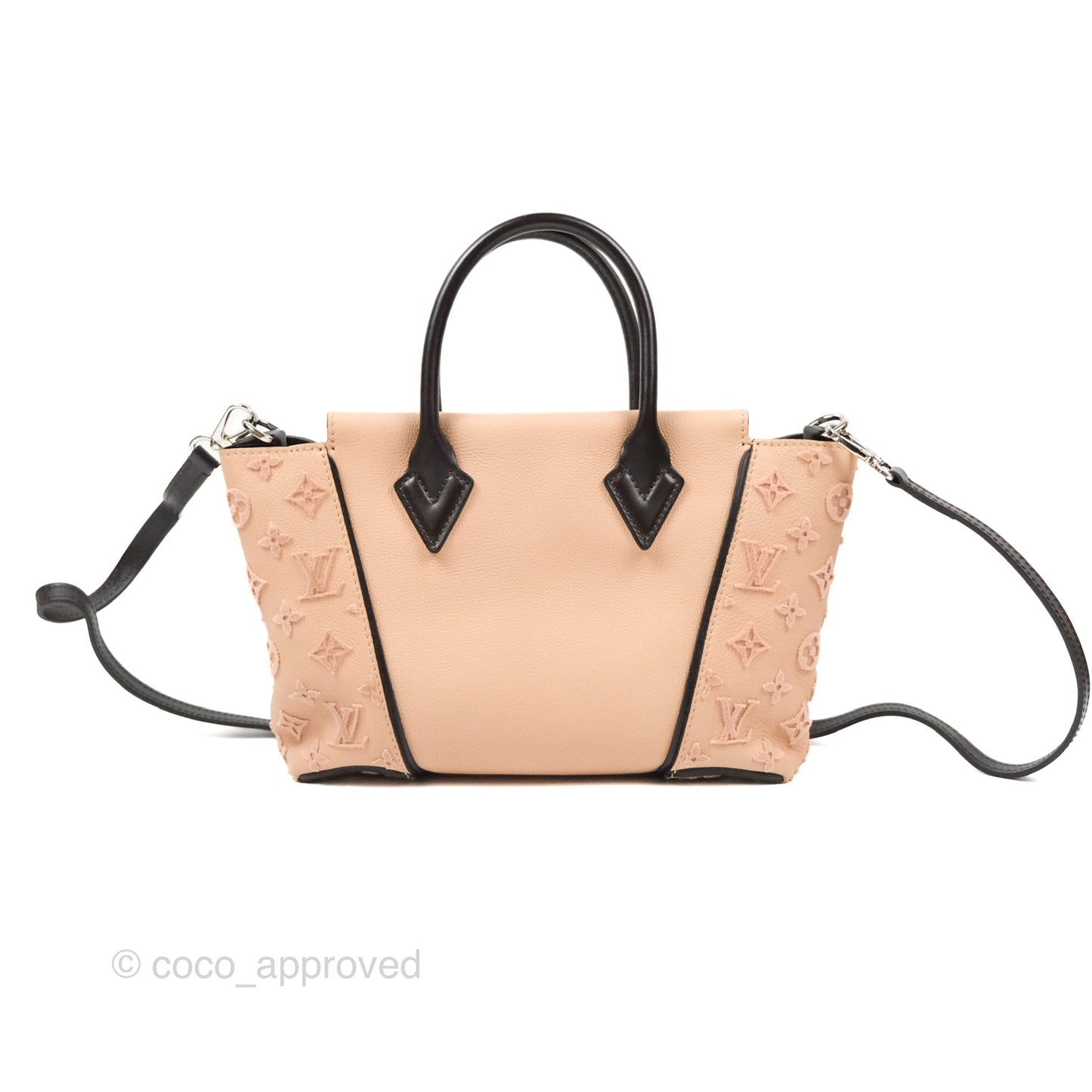 Louis Vuitton Veau Cachemire Tote W BB Petale Grained Calfskin