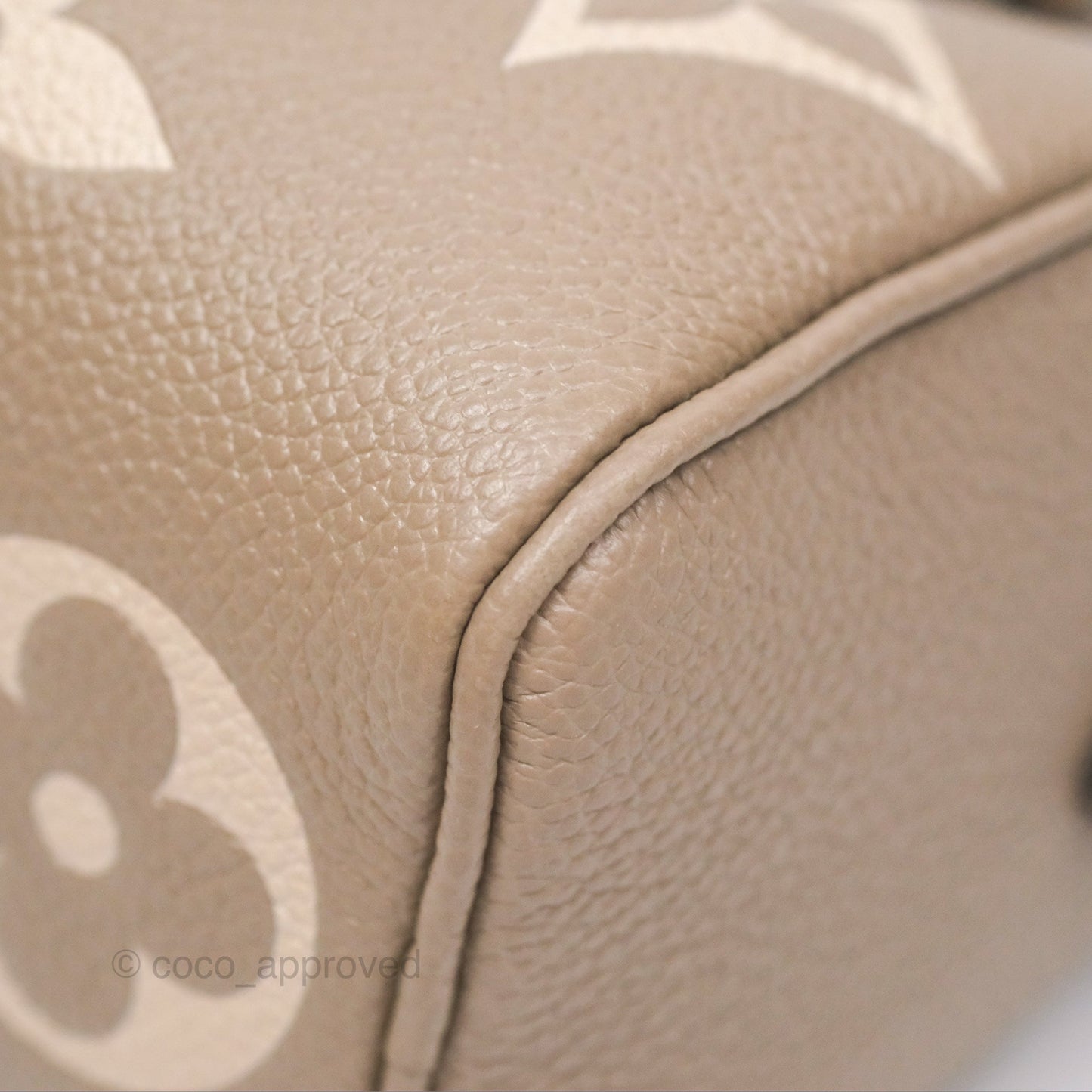 Louis Vuitton Nano Speedy Monogram Empreinte Dove/Cream