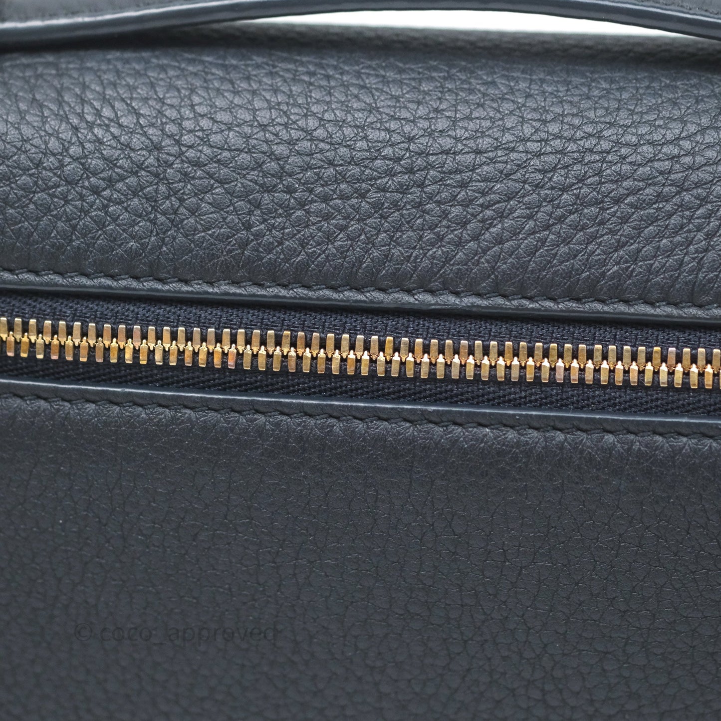 Loro Piana Extra Pocket L19 Navy Grained Calfskin