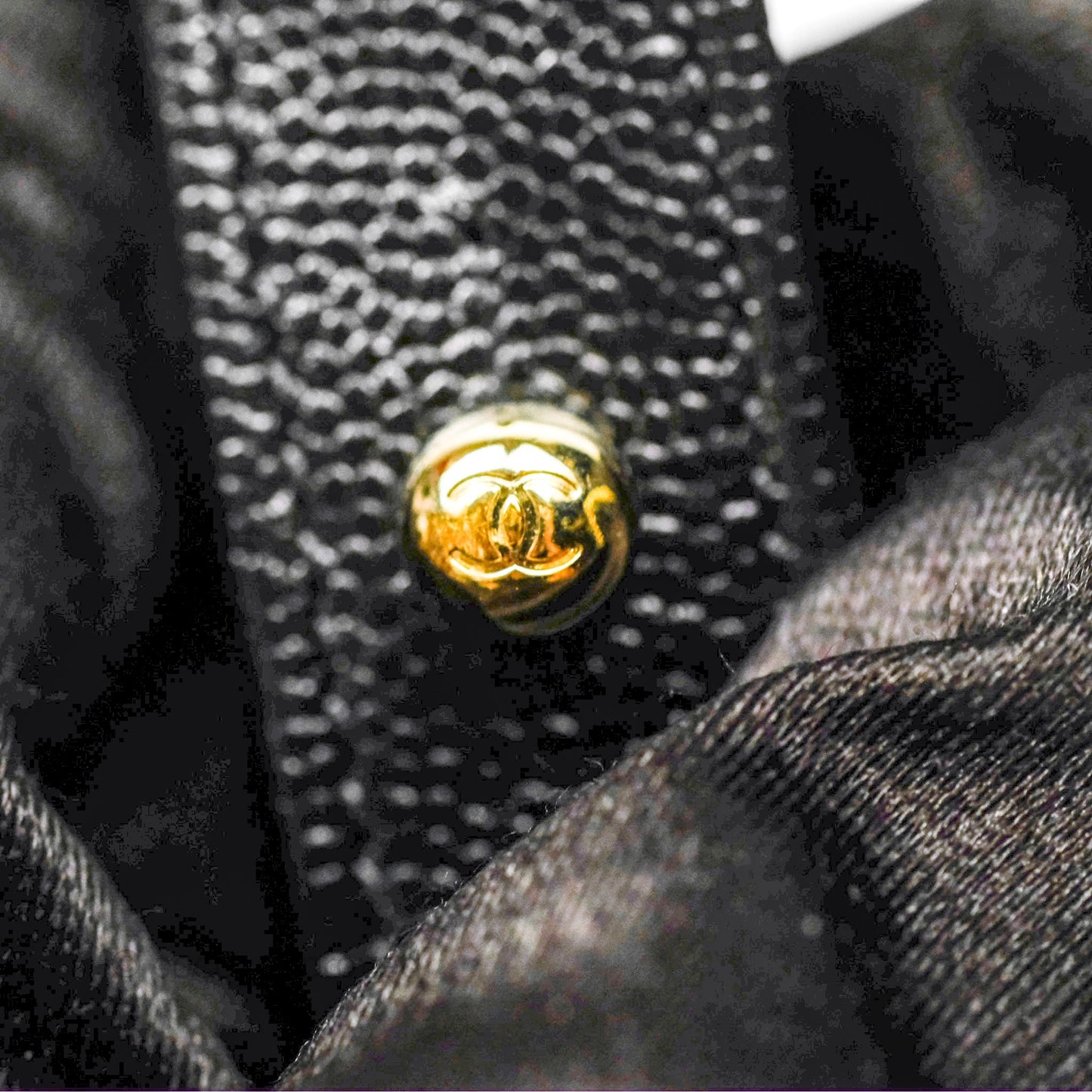 Chanel Medium Boy Chevron Black Caviar Gold Hardware