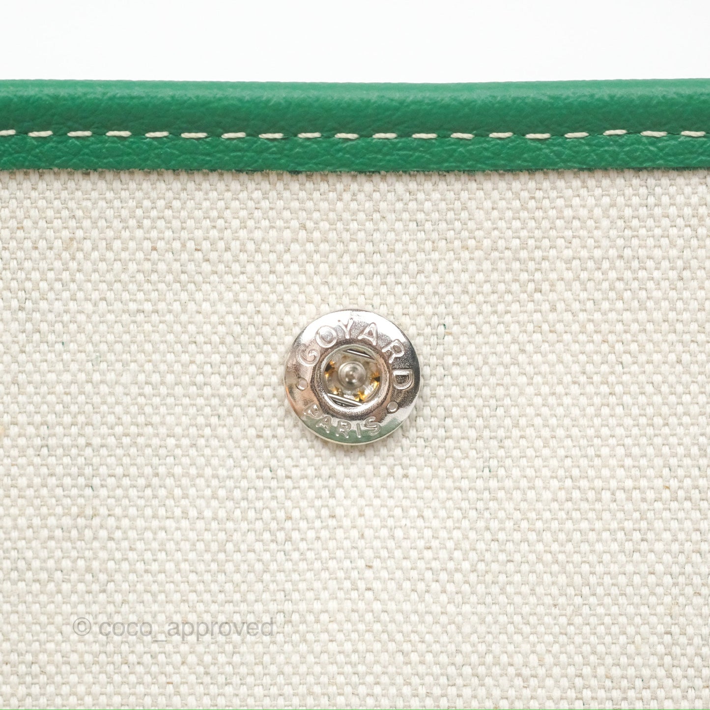 Goyard Plumet Pocket Wallet Green Goyardine Canvas