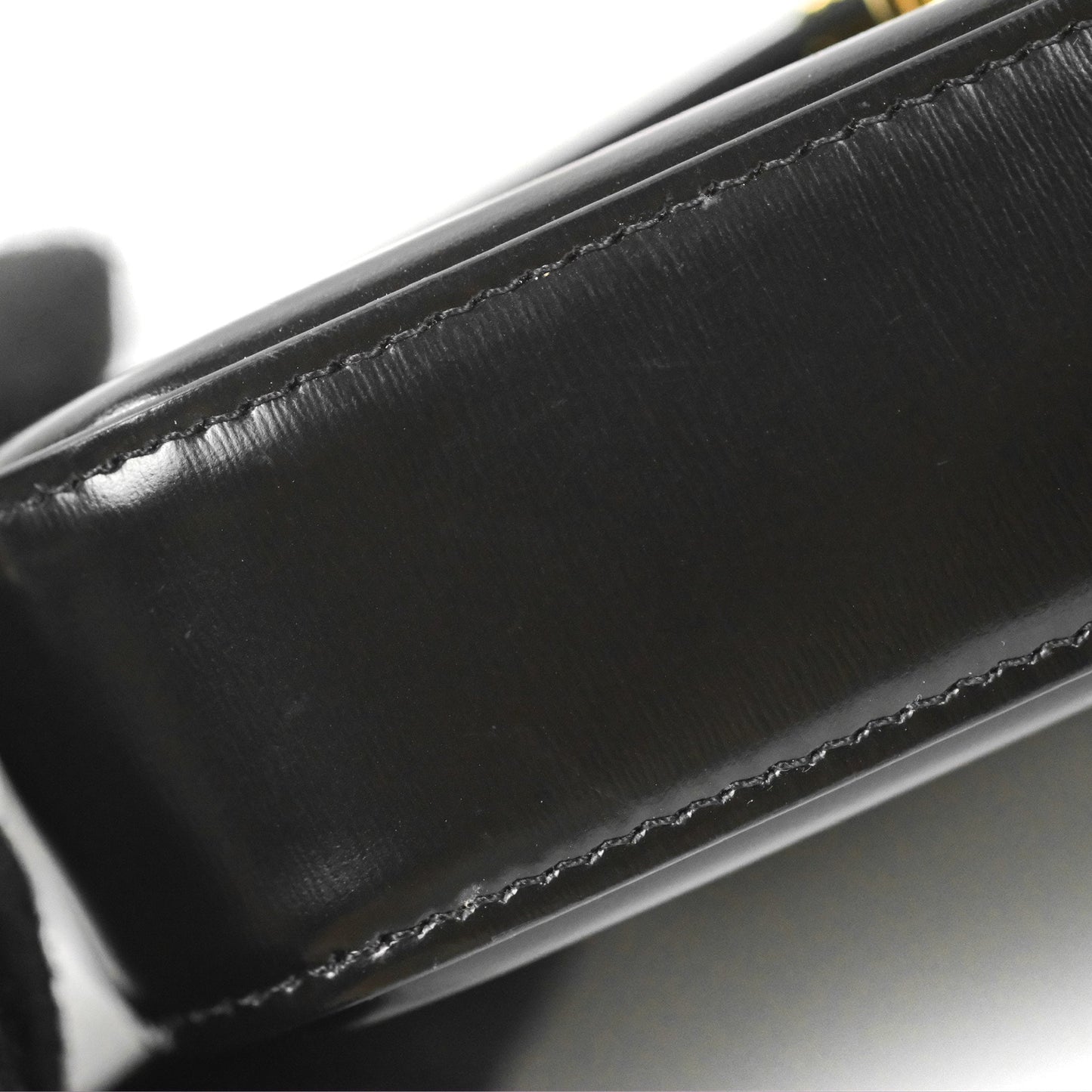 Celine Triomphe Shoulder Bag Black Calfskin