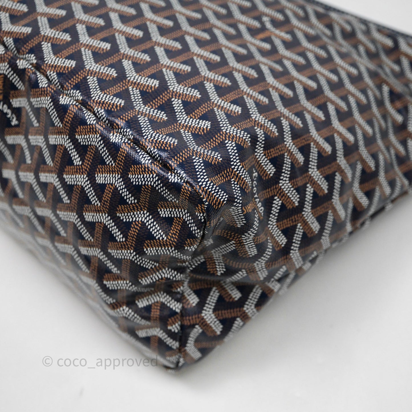 Goyard Bohème Hobo Bag Navy Goyardine Canvas