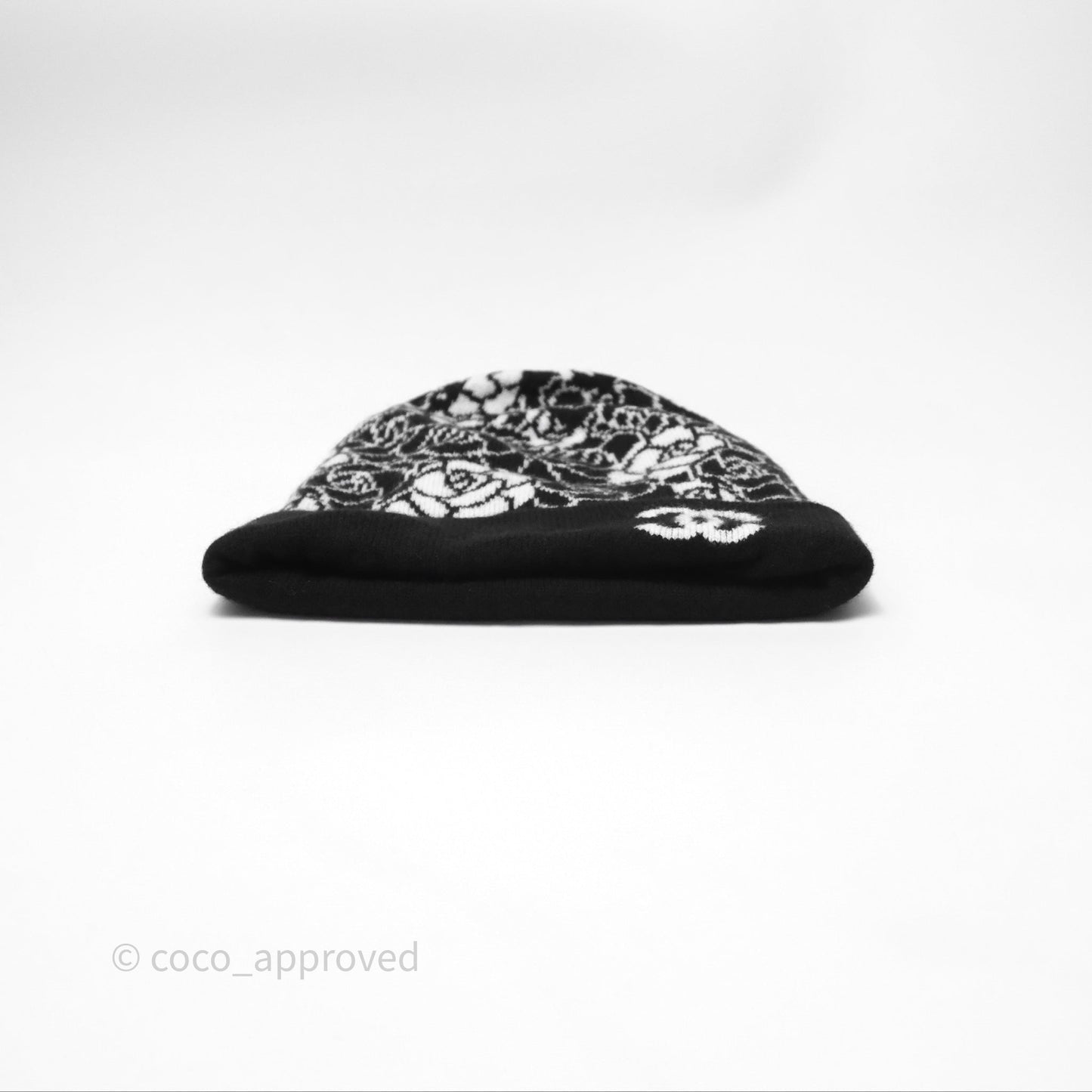 Chanel Cashmere Printed Knit Beanie