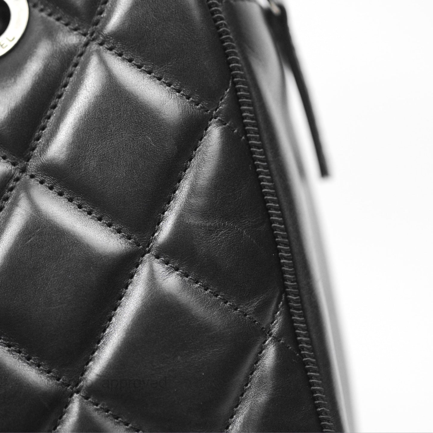 Chanel Large Ballerine Camera Case Black Calfskin Ruthenium Hardware