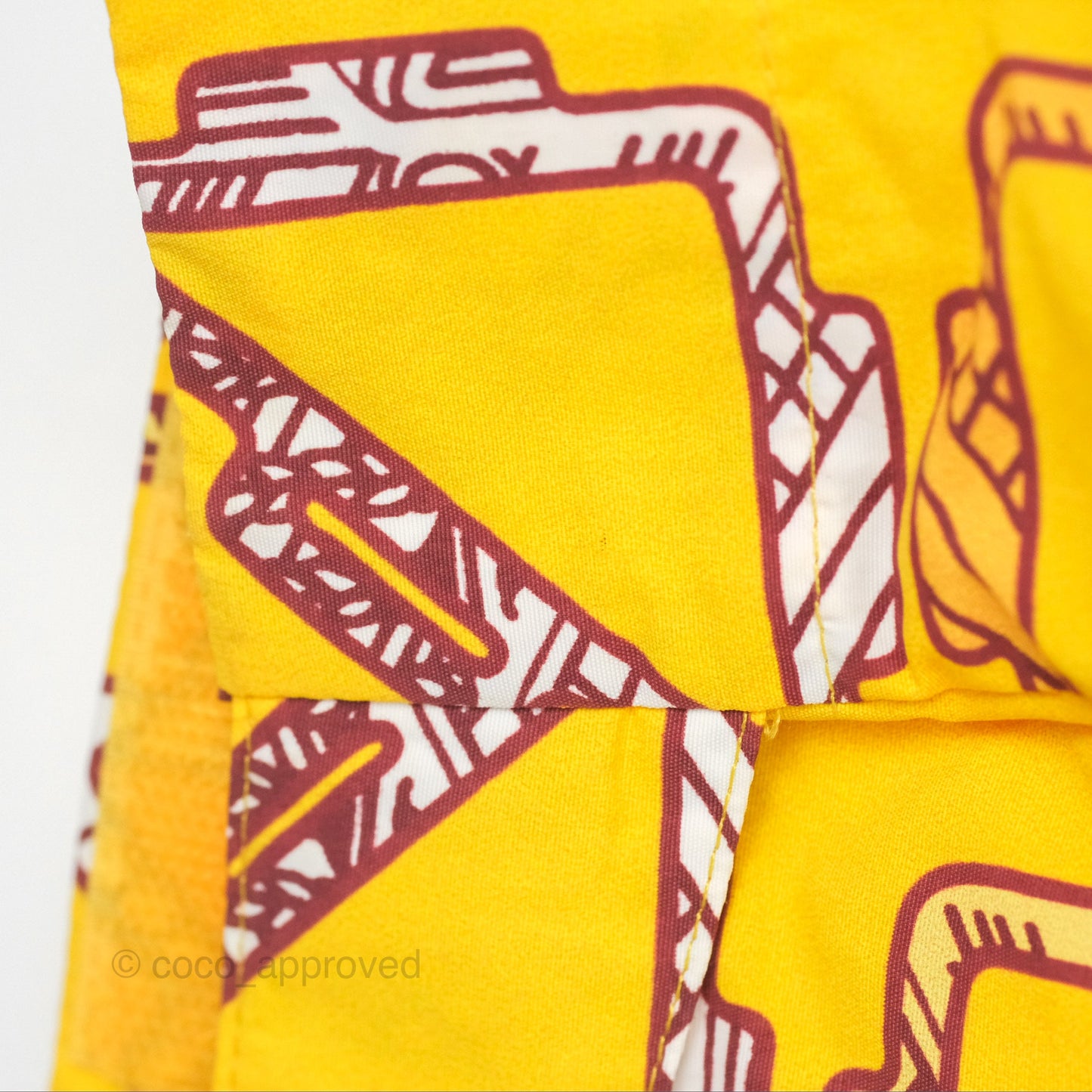 Hermes "Tatersales" Short Beach Windbreaker Jaune Tournesol Size 36