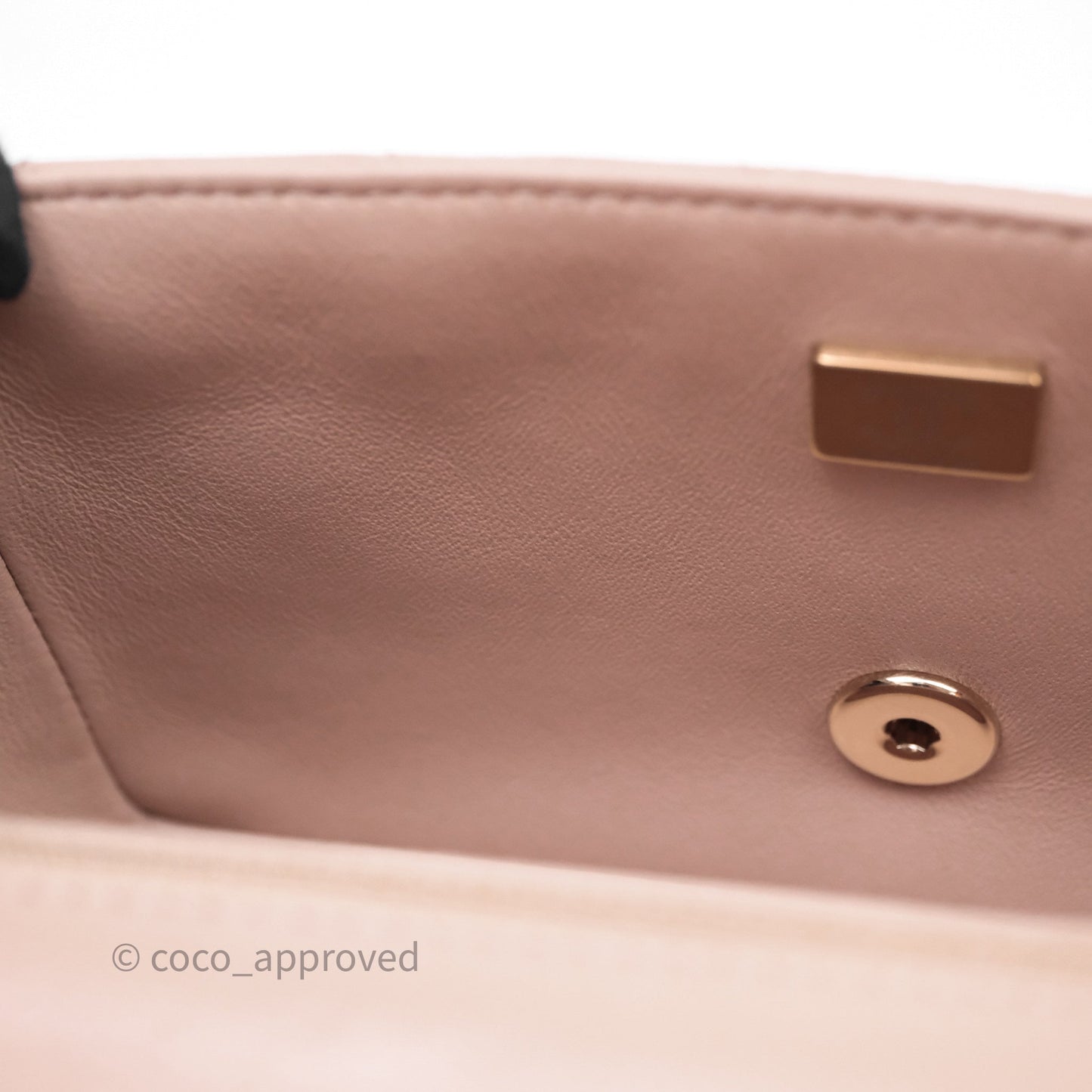 Chanel Mini Rectangular Quilted Beige Lambskin Gold Hardware