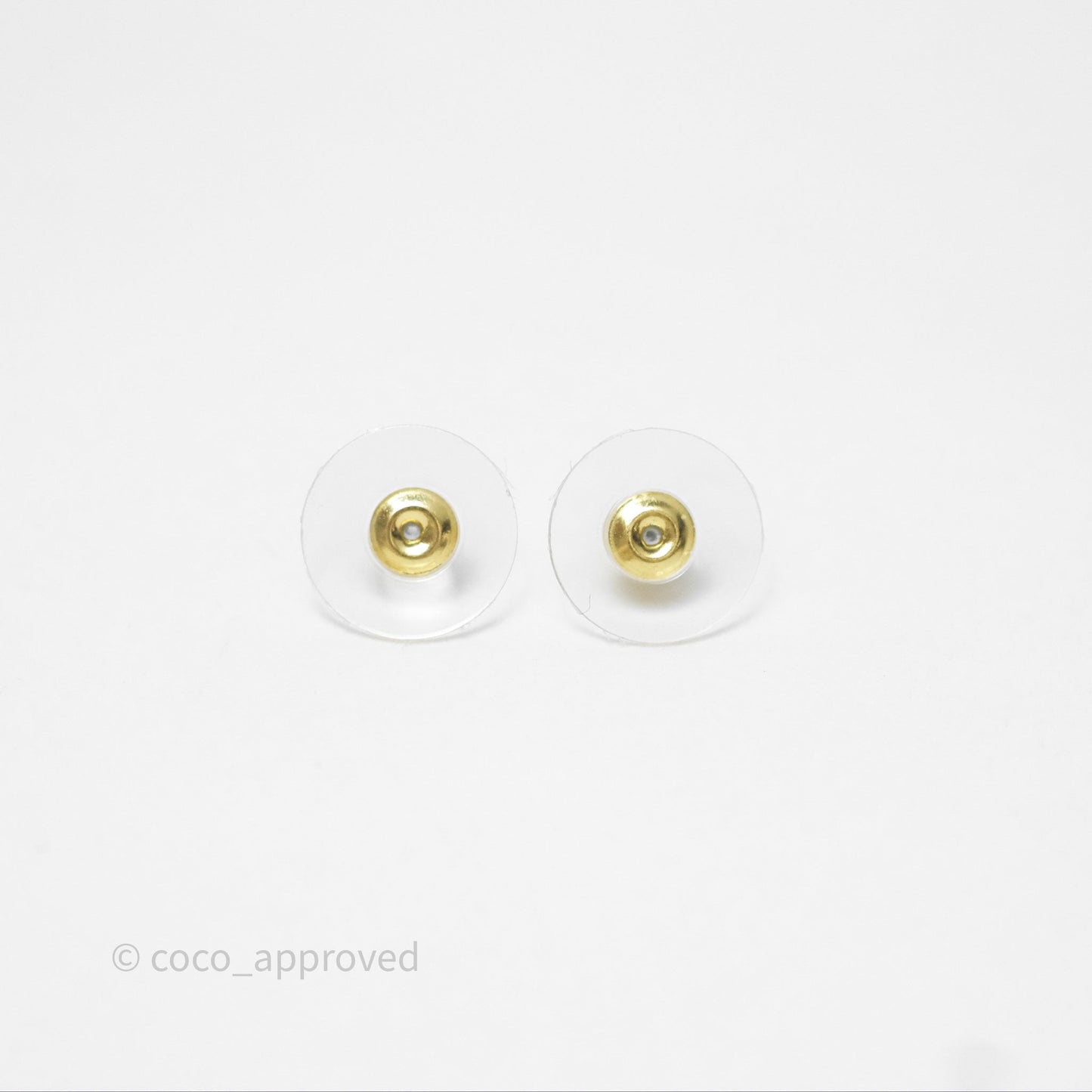 Chanel Woven Ribbon Bow Black Drop Earrings Gold Tone 22A