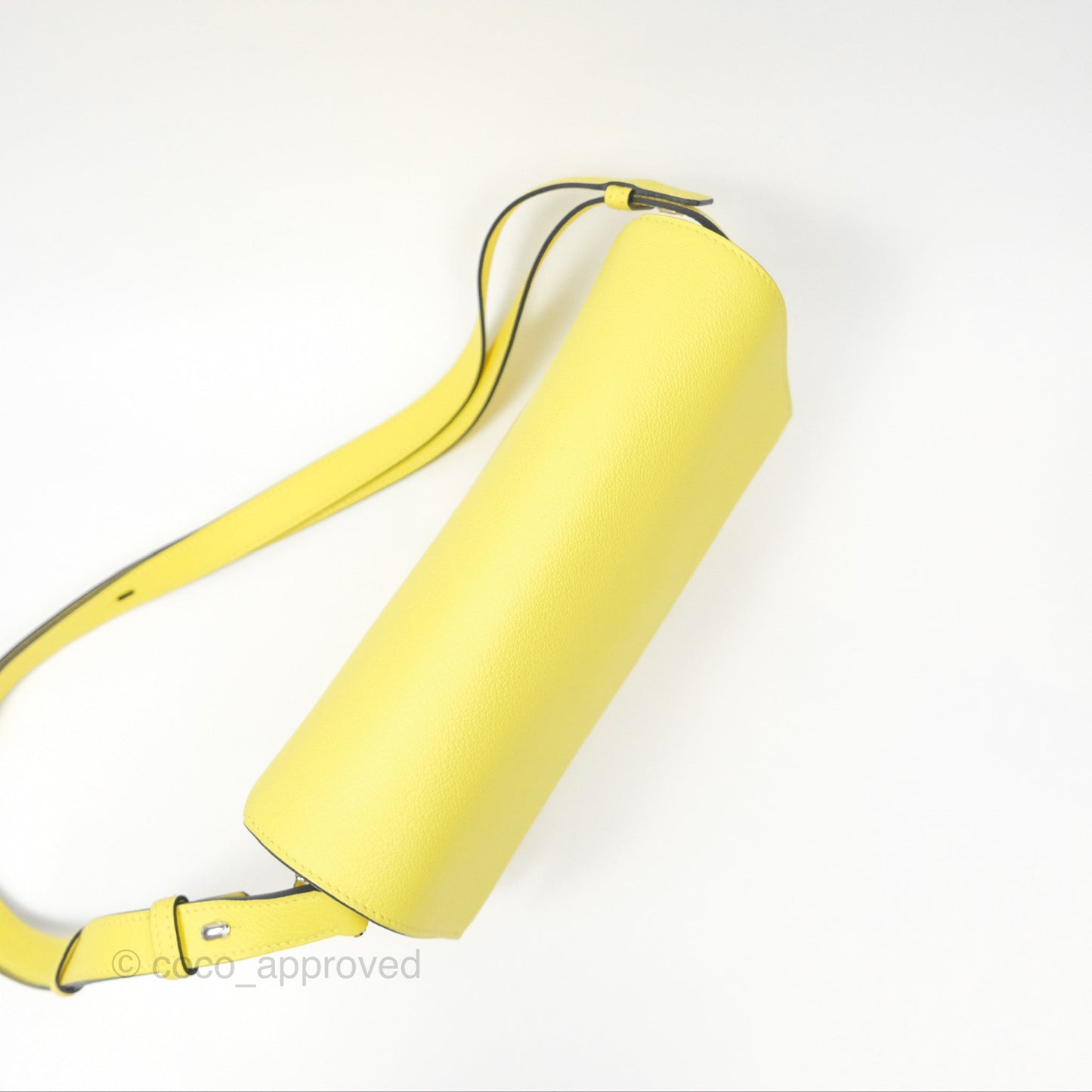 Hermes Opli Bag Lime Yellow Novillo