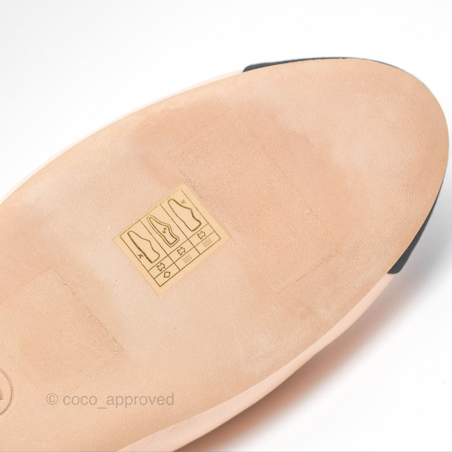 Chanel CC Cap Toe Loafers Black Beige Size 39