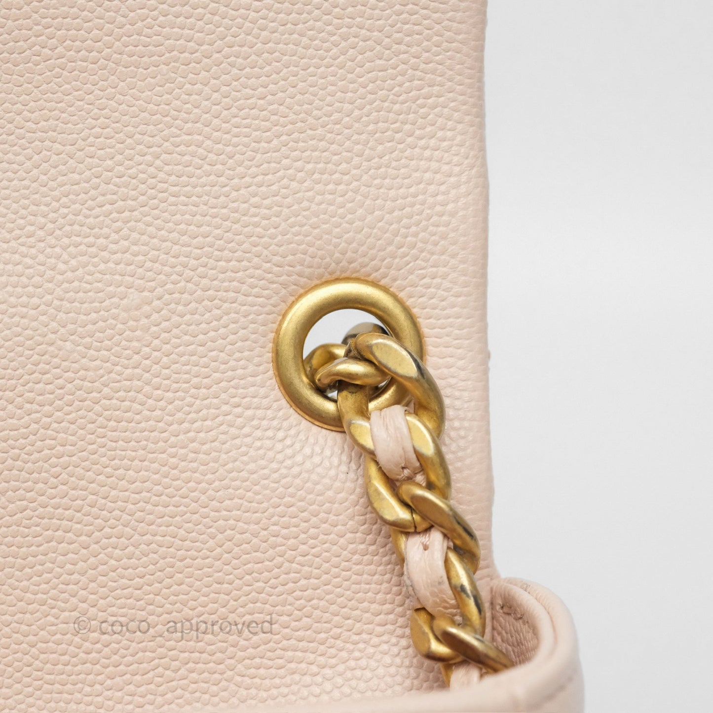Chanel Small Fashion Therapy Flap Bag Light Pink Caviar Aged Gold Hardware