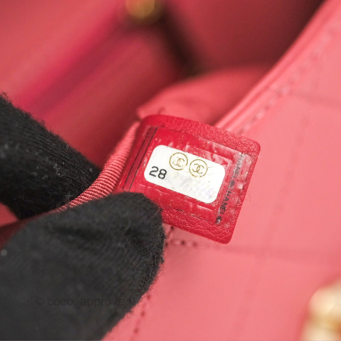 Chanel Small Flat Quilt Round Flap Bag Pink Calfskin Gold Hardware