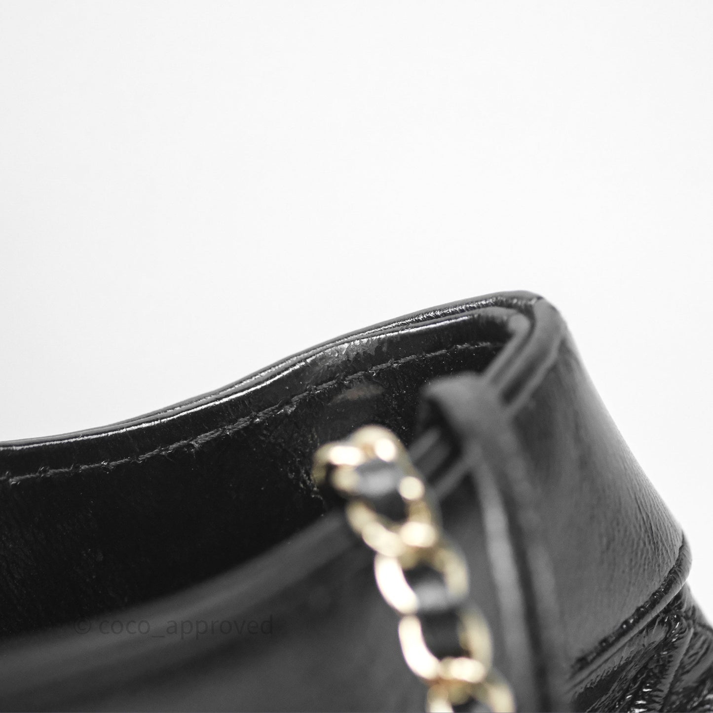 Chanel 31 Mini Black Shiny Lambskin Gold Hardware