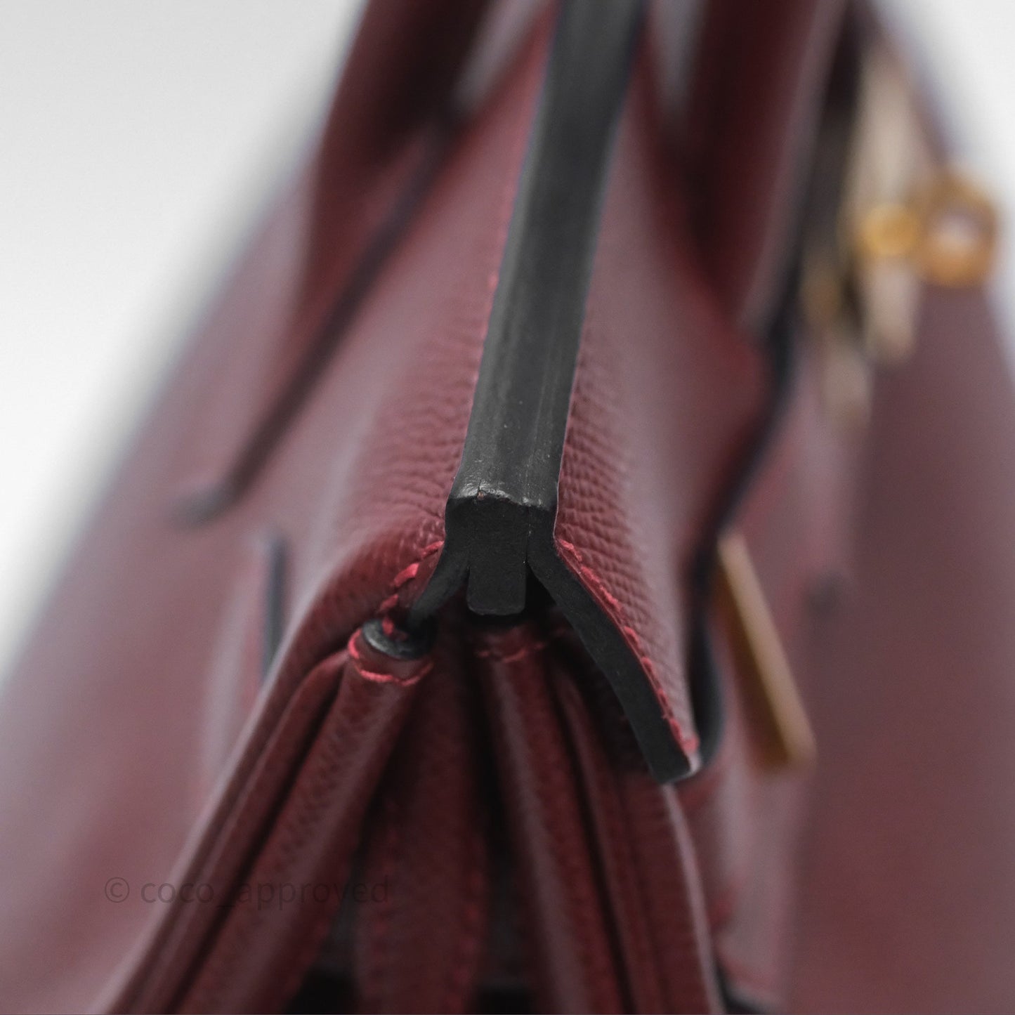 Hermès Birkin 30 Retourne Rouge H 55 Epsom Gold Hardware
