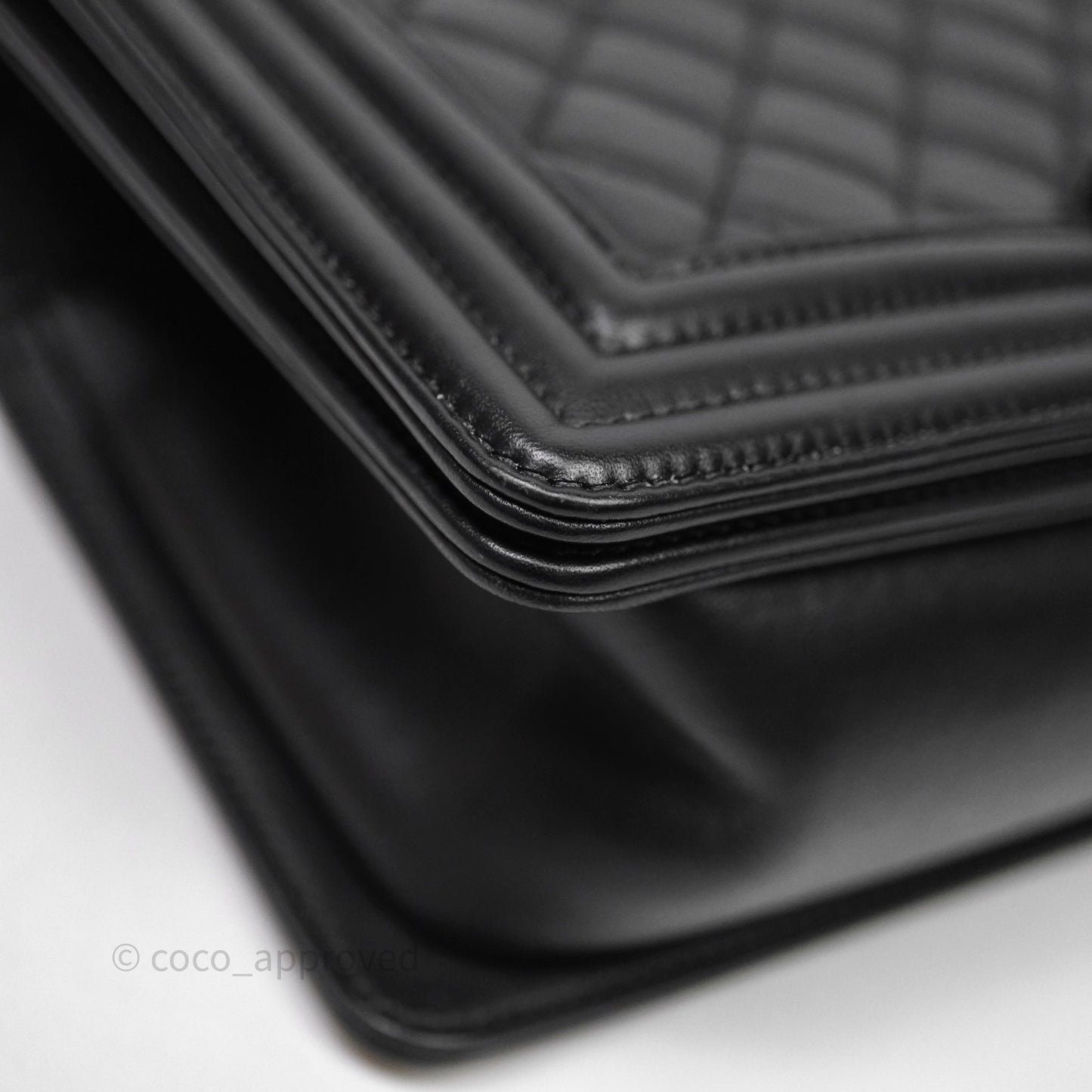 Chanel Medium Boy Quilted Black Lambskin Ruthenium Hardware