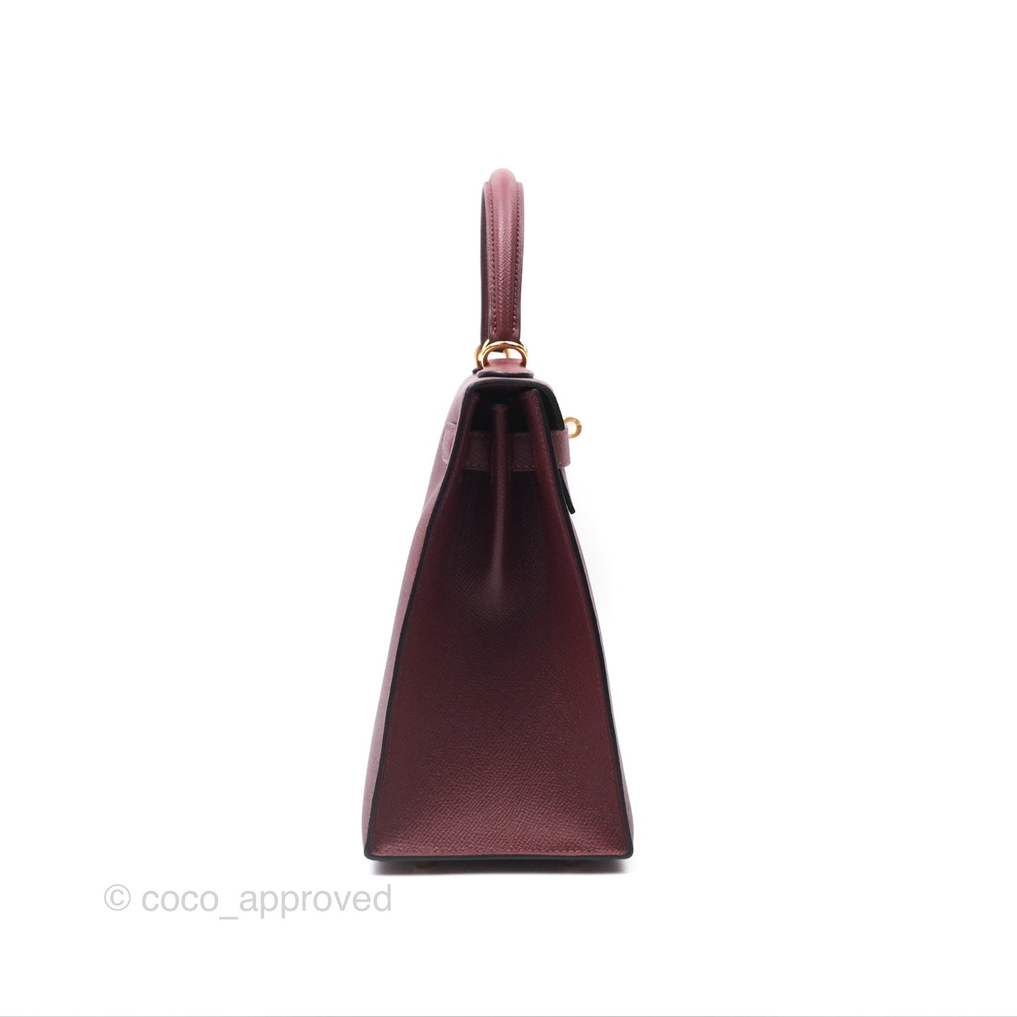 Hermès Kelly 28 Sellier Rouge Epsom Gold Hardware