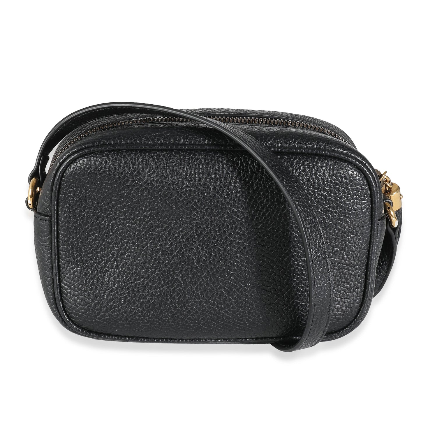 Luxury Gucci Trending 2025 Black Pebbled Calfskin Small Soho Disco