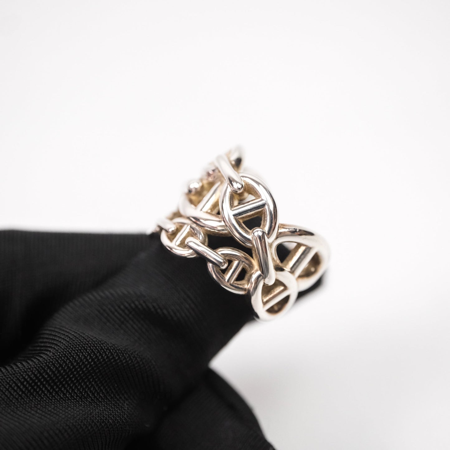 Hermès Chaine d'ancre Enchainee Ring Size 54