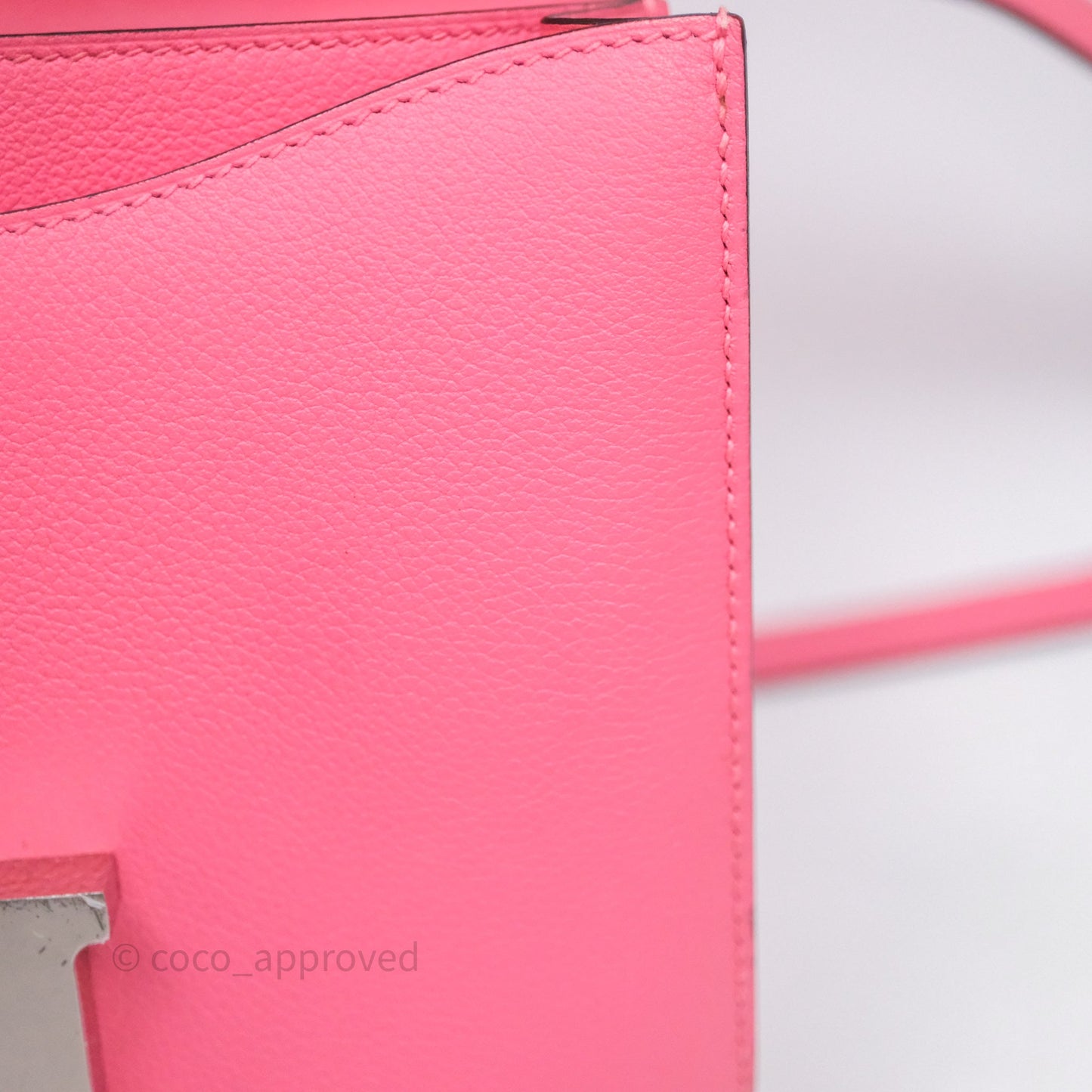 Hermès Constance 24 Rose Azalee 8W Epsom Palladium Hardware