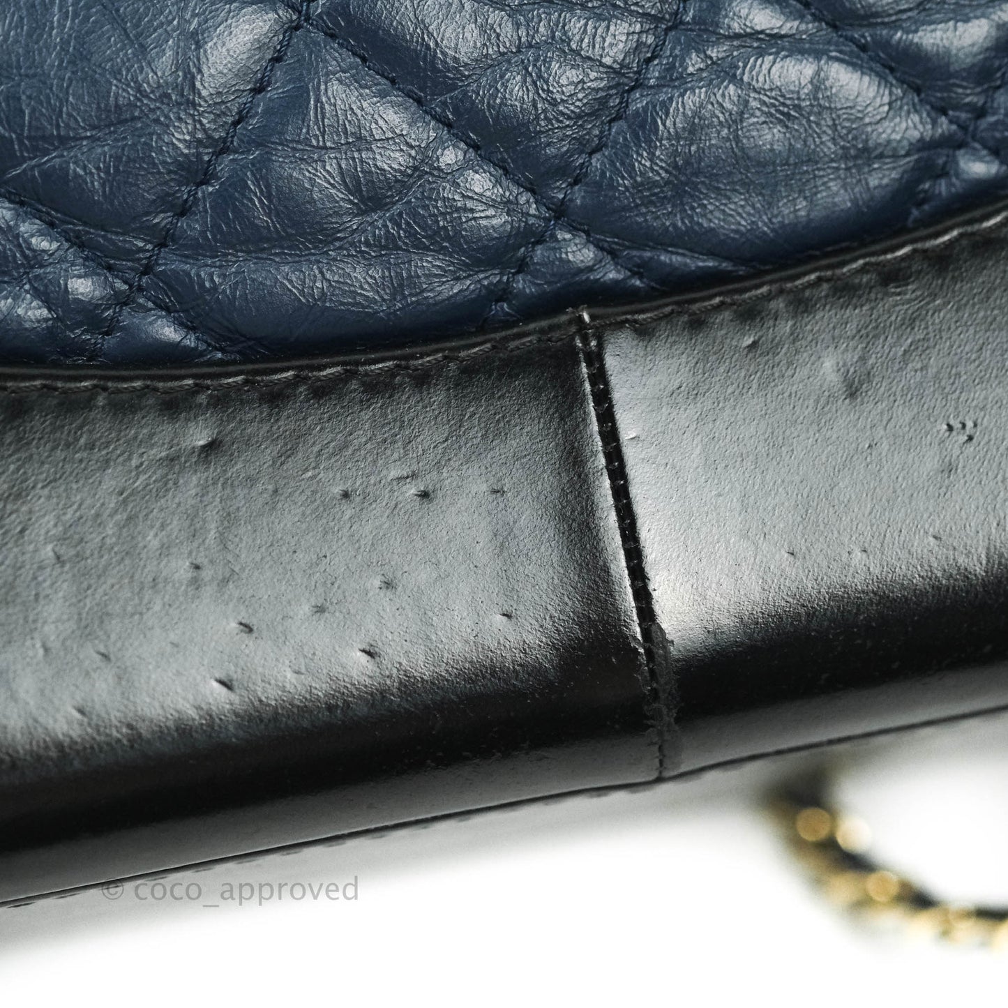 Chanel Gabrielle Backpack Black Aged Calfskin Small Navy Black
