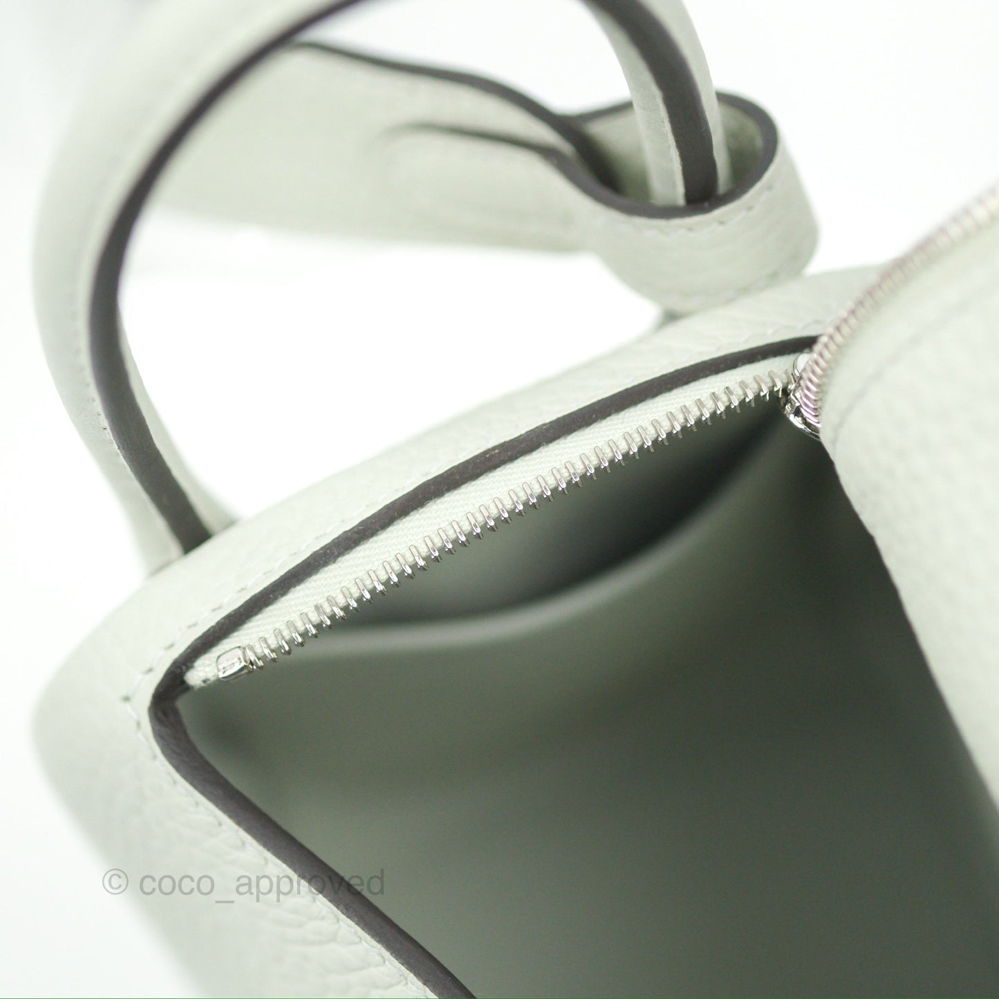 Hermès Mini Lindy 20 Gris Neve Clemence Palladium Hardware