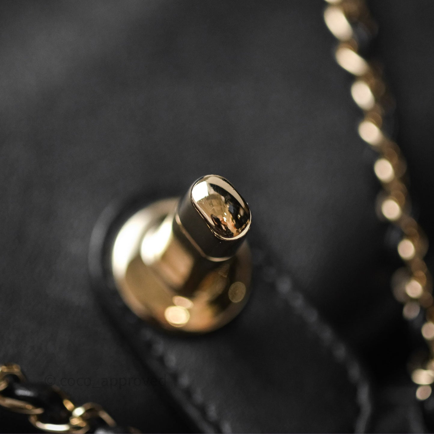Chanel Quilted Large Duma Drawstring Backpack Black Lambskin Gold Hardware