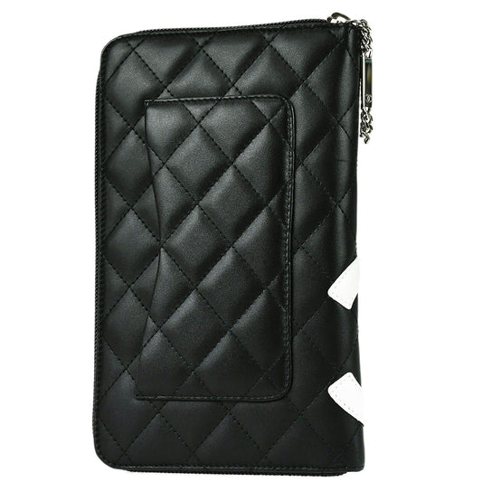 Luxury Chanel 2011 Black Calfskin Cambon Ligne Long Wallet