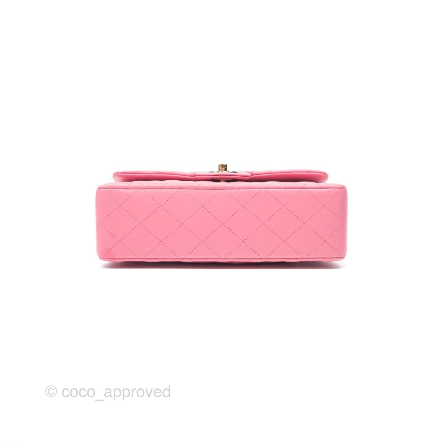 Chanel Small Classic Quilted Flap Pink Lambskin Gold Hardware