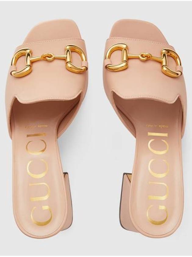 Luxury Gucci Trending 2025 Women's Horsebit Slide Sandals Pink