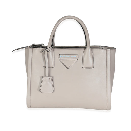 Luxury PradaGrey Grace Calfskin Lux Concept Tote