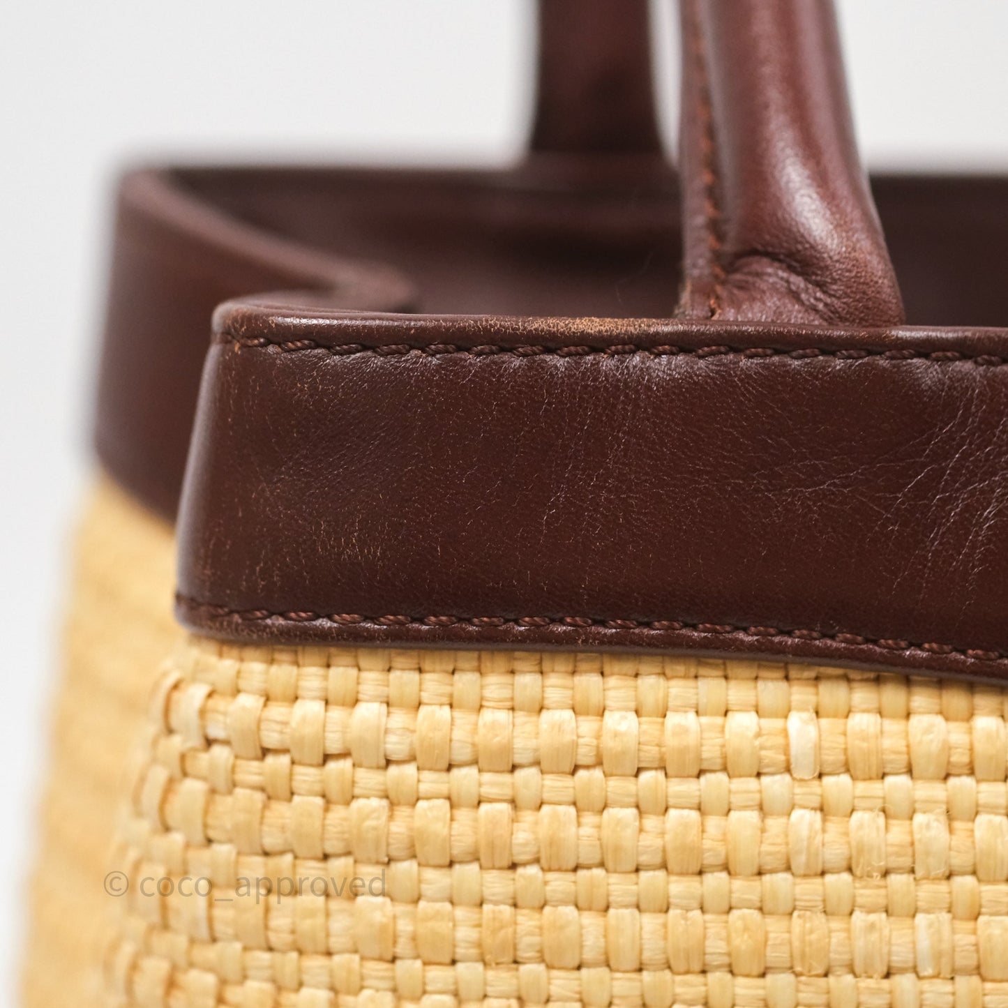 Chanel Vintage Rattan Tote Bag
