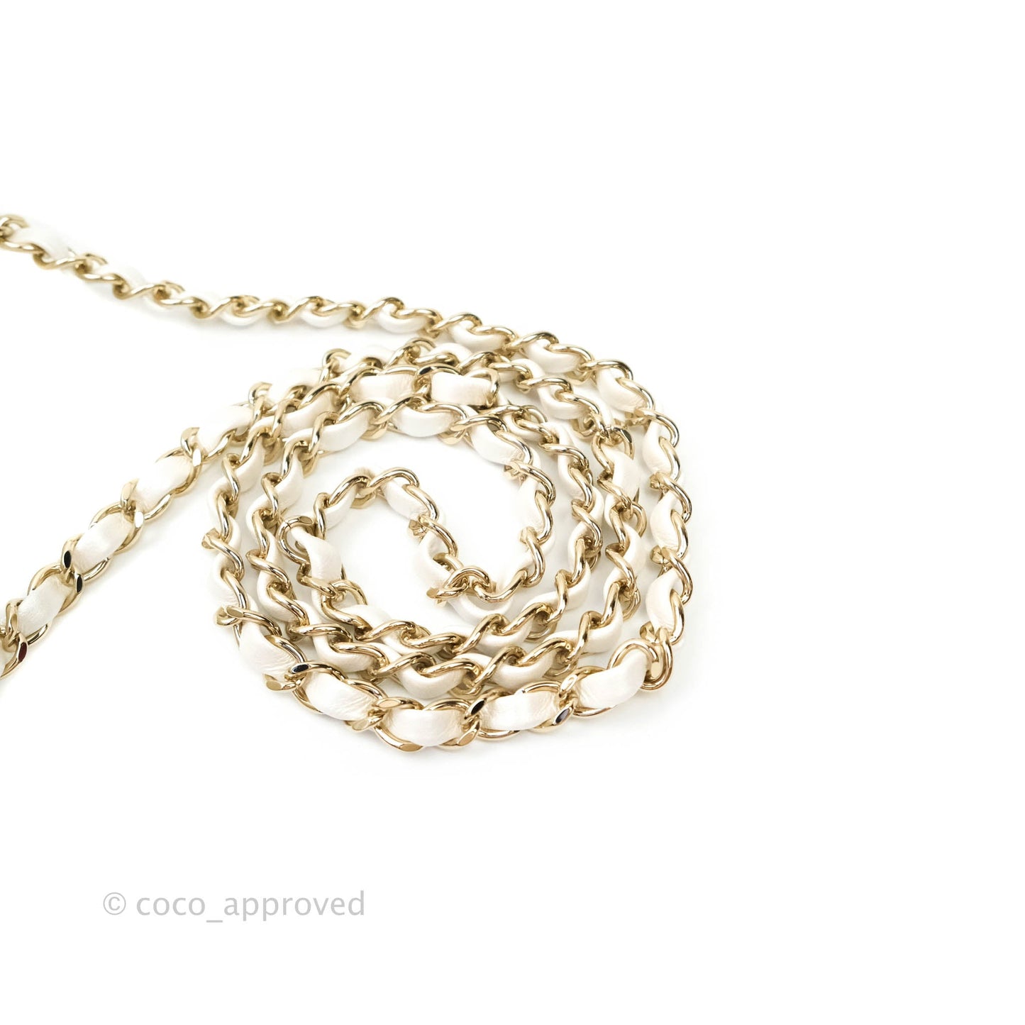 Chanel Quilted Mini Rectangular Iridescent White Lambskin Gold Hardware