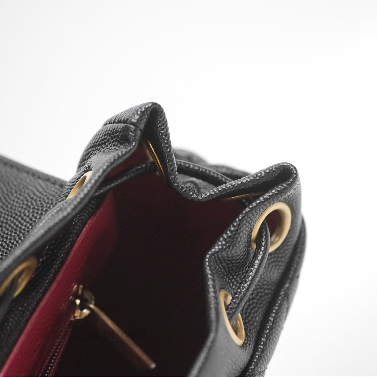 Chanel Small Quilted Filigree Backpack Black Caviar
