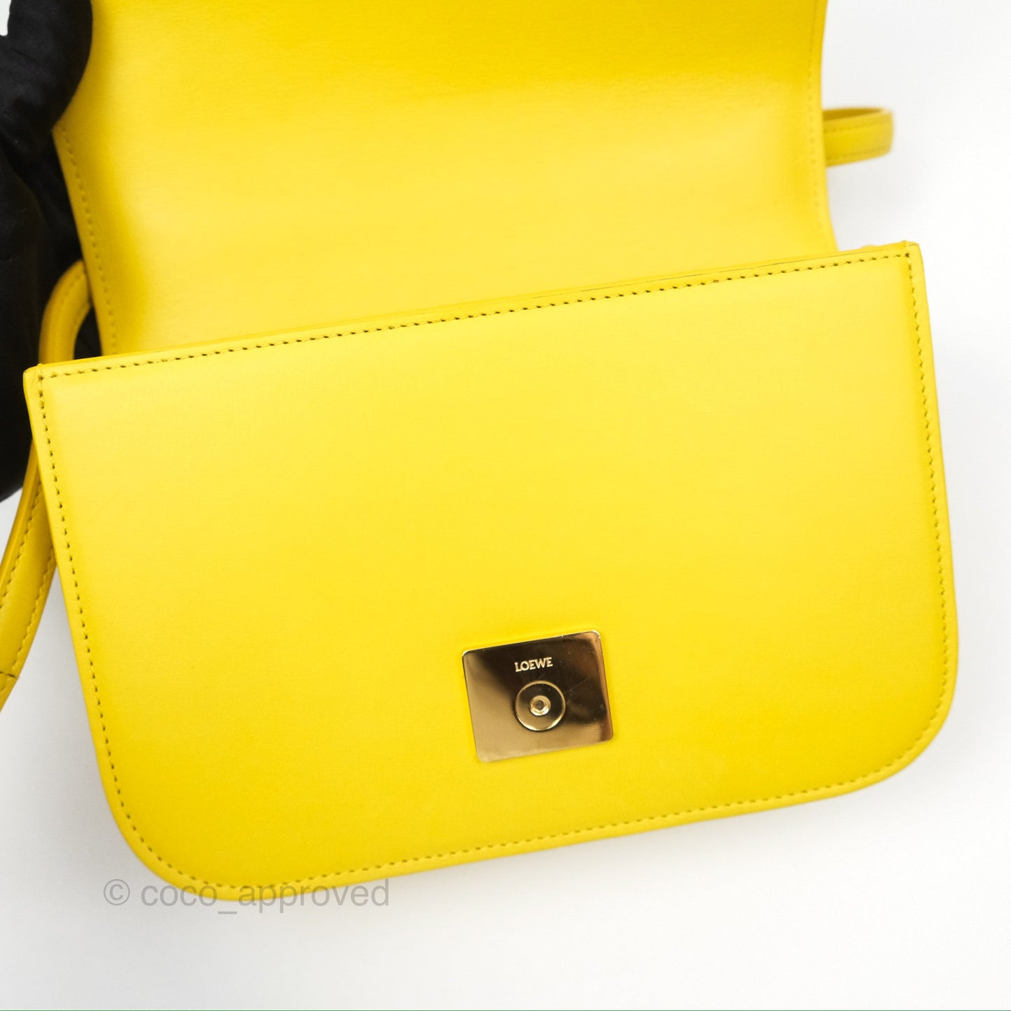 Loewe Small Goya Bag Yellow Silk Calfskin