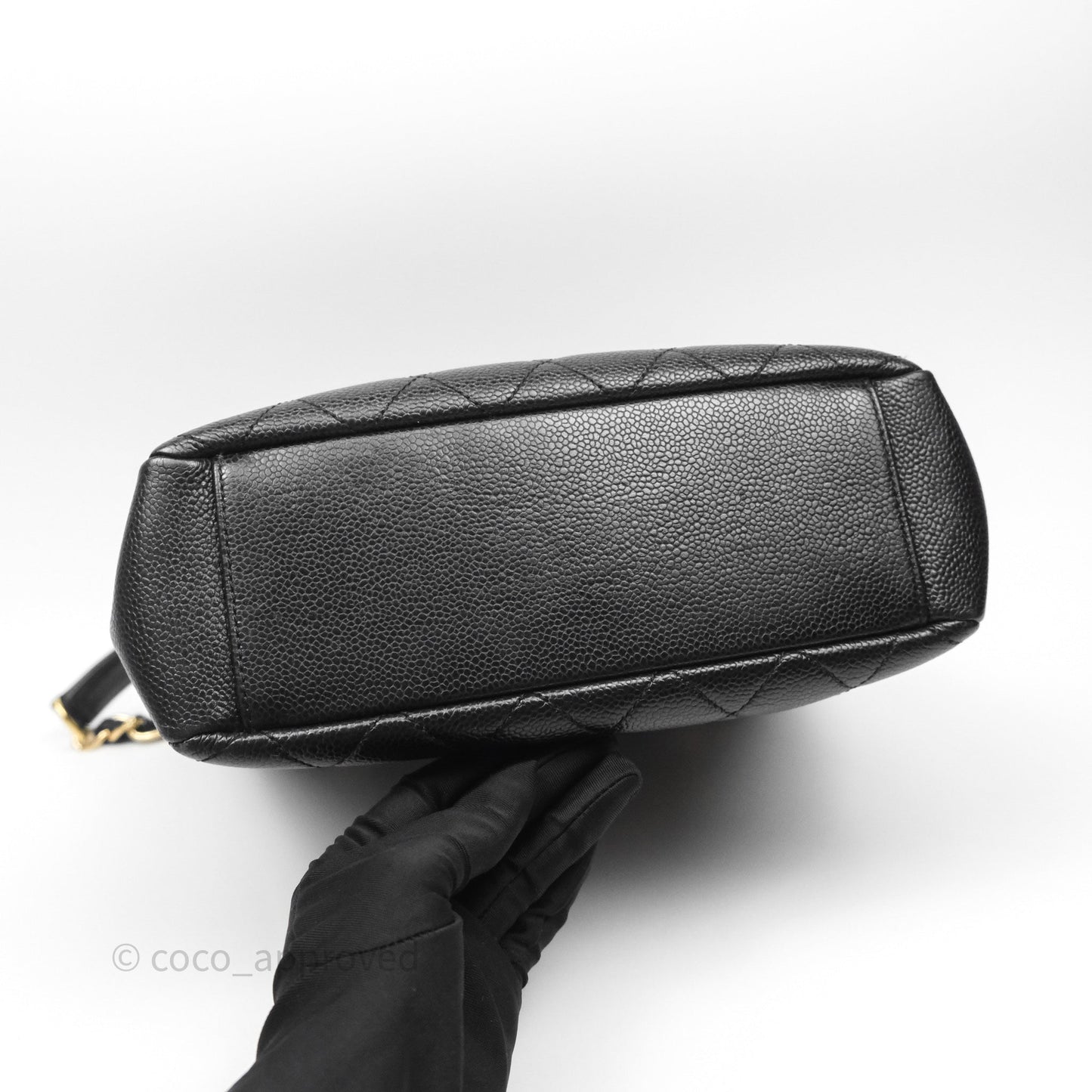 Chanel Vertical GST Black Caviar Gold Hardware