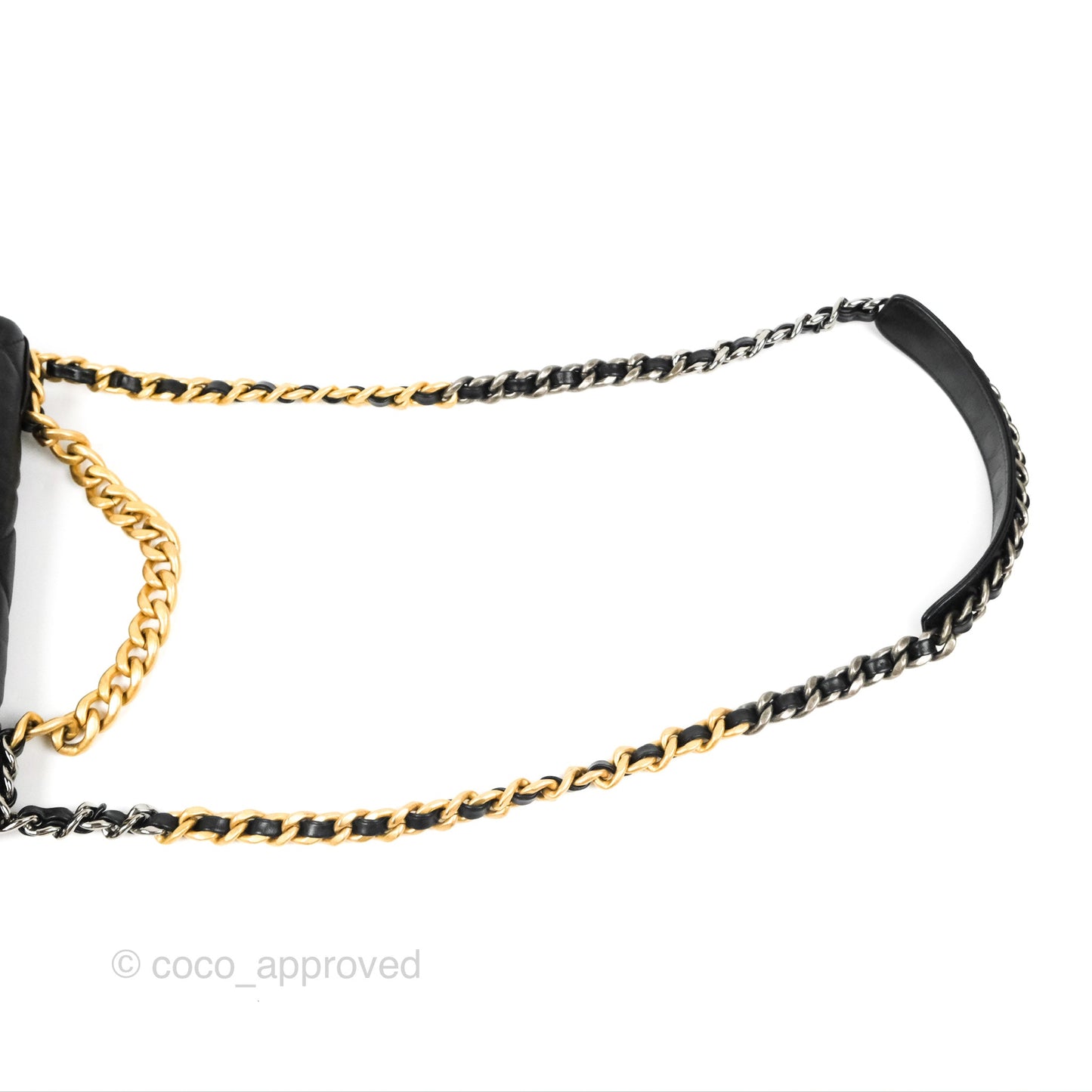 Chanel 19 Small Black Goatskin Mixed Hardware