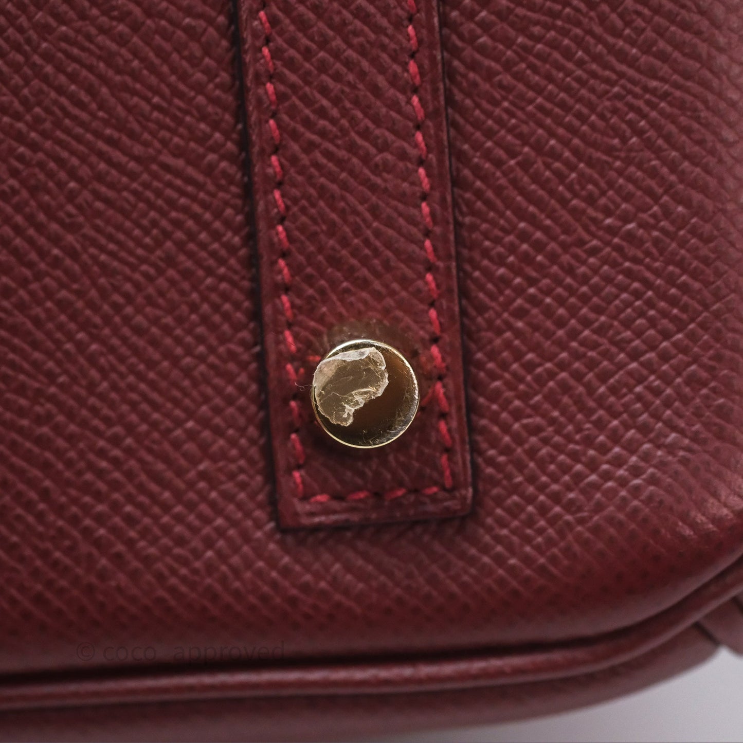 Hermès Birkin 30 Retourne Rouge H 55 Epsom Gold Hardware