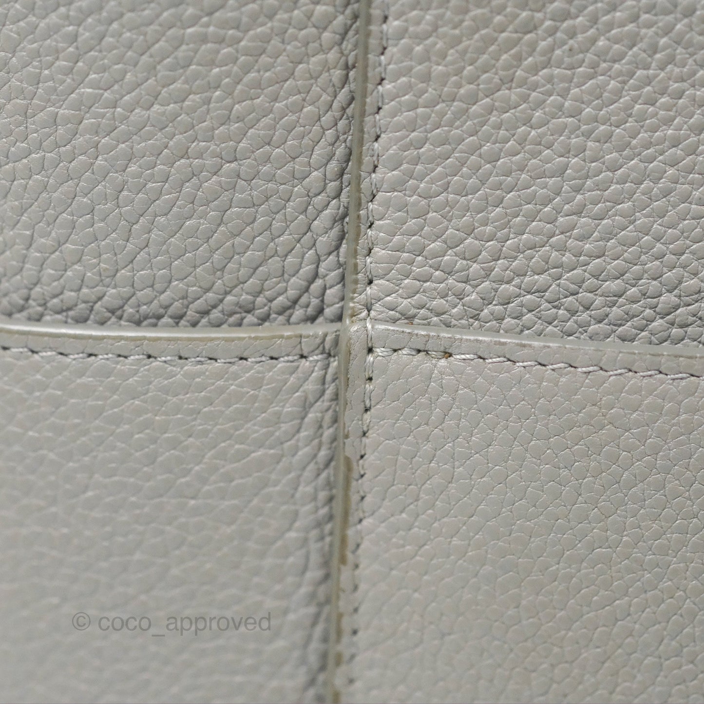 Celine Sangle Bucket Bag Grained Calfskin Grey