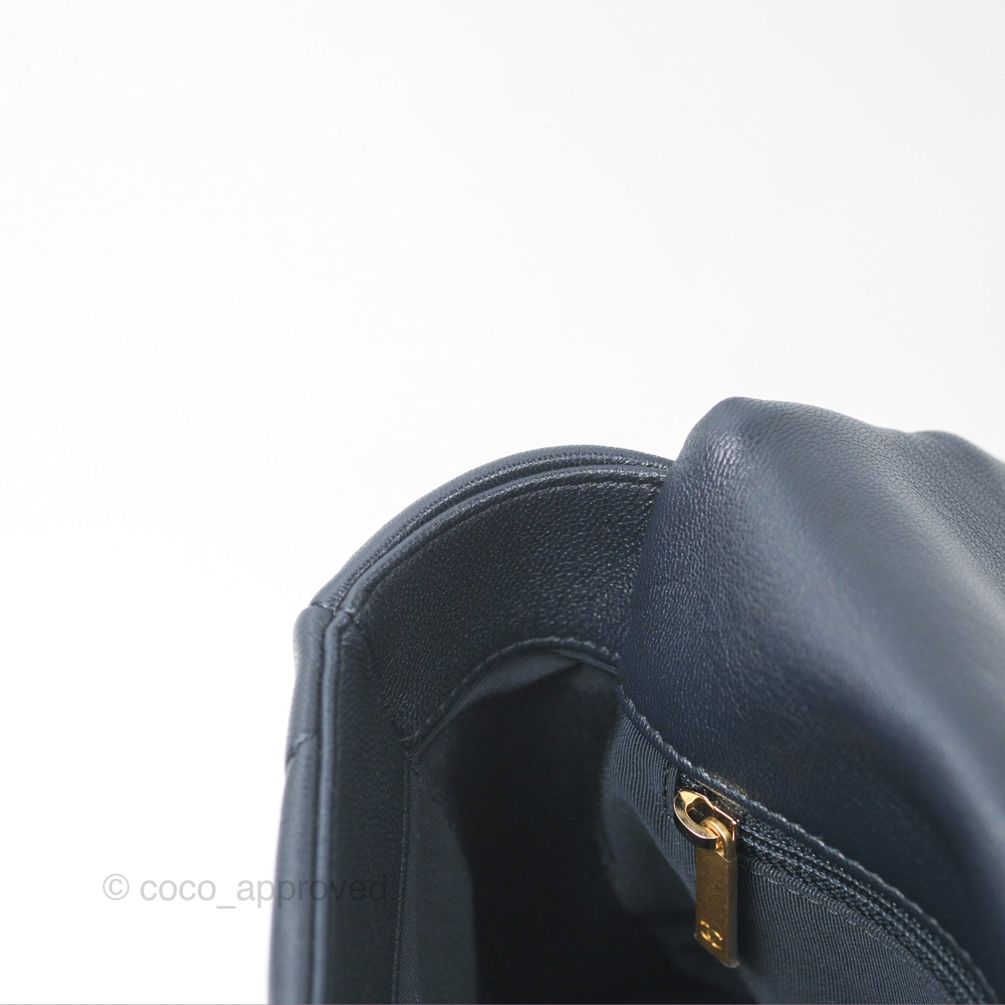 Chanel 19 Small Navy Goatskin Mixed Hardware